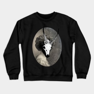 Lady Wendigo Horned Goddess Crewneck Sweatshirt